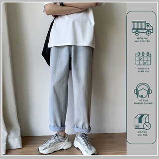 Quần jeans nam ống rộng trẻ trung năng động phong cách thời trang mùa hè 2020