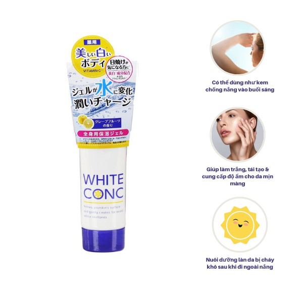 Kem dưỡng trắng da ban đêm WHITE CONC WATERY CREAM 90ml - Nhật Bản