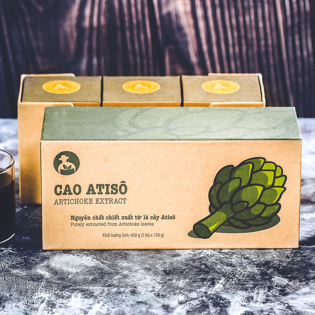 Cao atisô L'angfarm, 150g, hộp, mẫu hũ thuỷ tinh