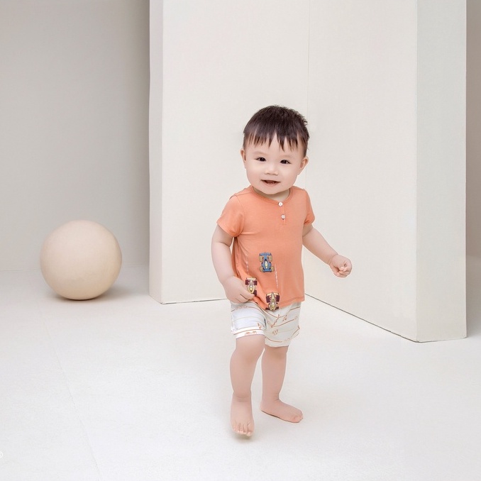 Bộ cộc Chaang bé trai từ 3 tháng đến 5 tuổi SS2022D04