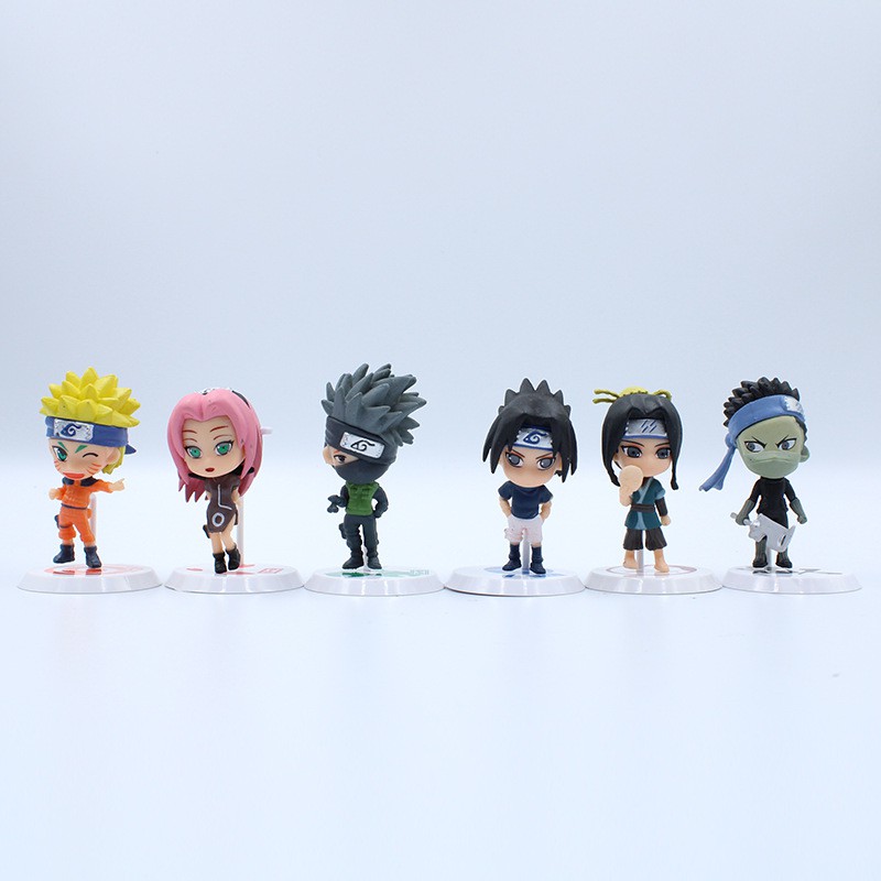 [SET 6 NARUTO] MÔ HÌNH 6 NHÂN VẬT NARUTO SIÊU NGẦU, DỄ THƯƠNG