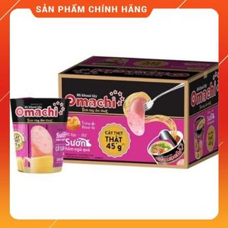 Mì Ly Khoai Tây Omachi hương vị Sốt Bò hầm - Sườn Hầm Ngũ Quả có một cây thịt (113g)