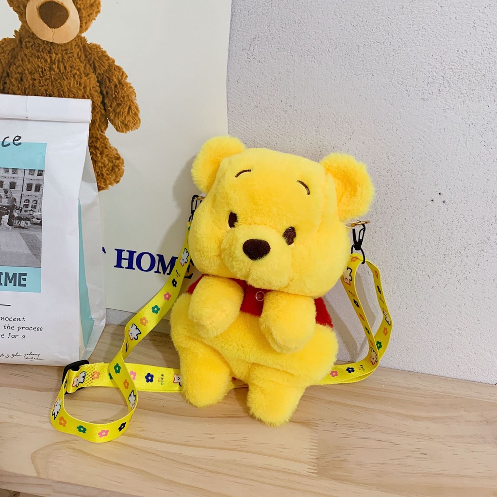Túi Đeo Chéo Hình Gấu pooh Hoạt Hình Dễ Thương