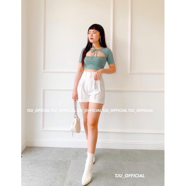 Quần Short Nữ Gập Gấu Siêu Đẹp