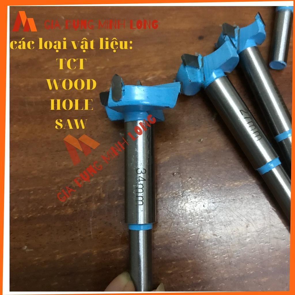 Mũi khoét lỗ, Mũi Khoét TCT, Gỗ, Hole, saw Đủ Size Φ18; Φ21, Φ27, Φ34 thương hiệu RHINO