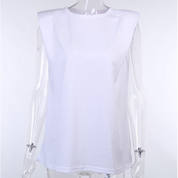 Áo thun tay ngắn độn vai ba basic dễ kết hợp HAC132 Hỉn Hỉn Store