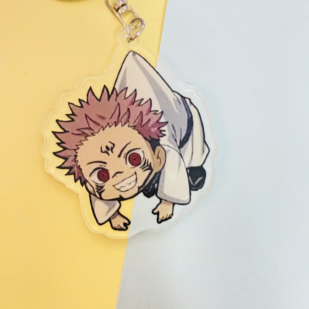 ( Mica trong acrylic ) Móc khóa anime CHÚ THUẬT HỒI CHIẾN JUJUTSU KAISEN ver TREO chibi anime