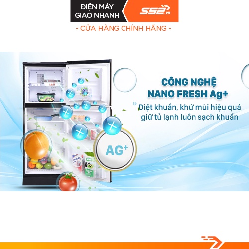 [ Miễn Phí Giao Hàng, Lắp Đặt HCM]Tủ lạnh Aqua 130 lít AQR-T150FA(BS) - Cam Kết Chính Hãng 100%