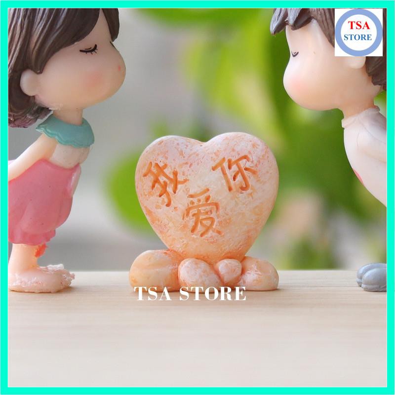 Phụ kiện tiểu cảnh terrarium Đá tỏ tình trang trí tiểu cảnh/chậu cây mini/hồ cá/bonsai/hòn non bộ/sen đá/xương rồng
