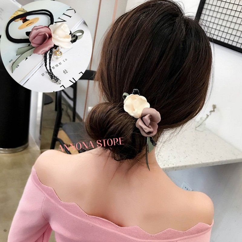 KẸP BÚI TÓC BÔNG HOA THỜI TRANG NỮ TÍNH
