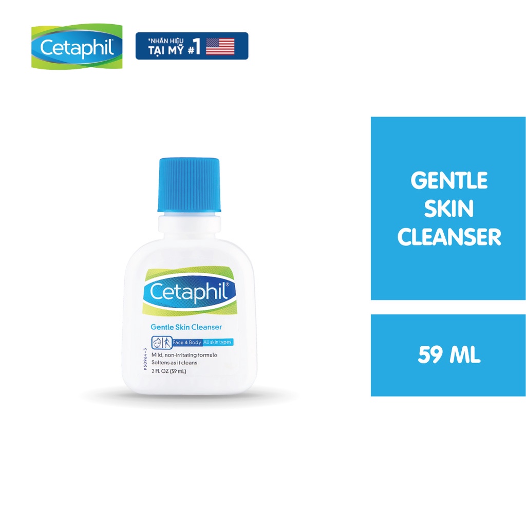 Sữa rửa mặt làm sạch dịu nhẹ không xà phòng Cetaphil Gentle Skin Cleanser 59ml