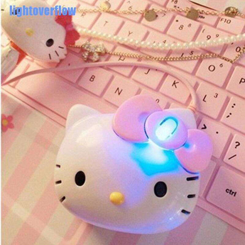 Chuột chơi game hình Hello Kitty 3D xinh xắn USB 2.0