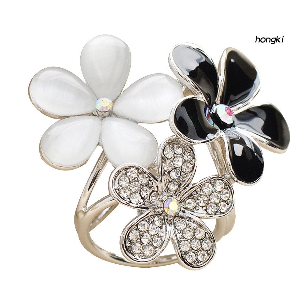 (Hàng Mới Về) Ghim Cài Khăn Choàng Hình Hoa Đính Kim Cương Giả Thời Trang Cho Nữ