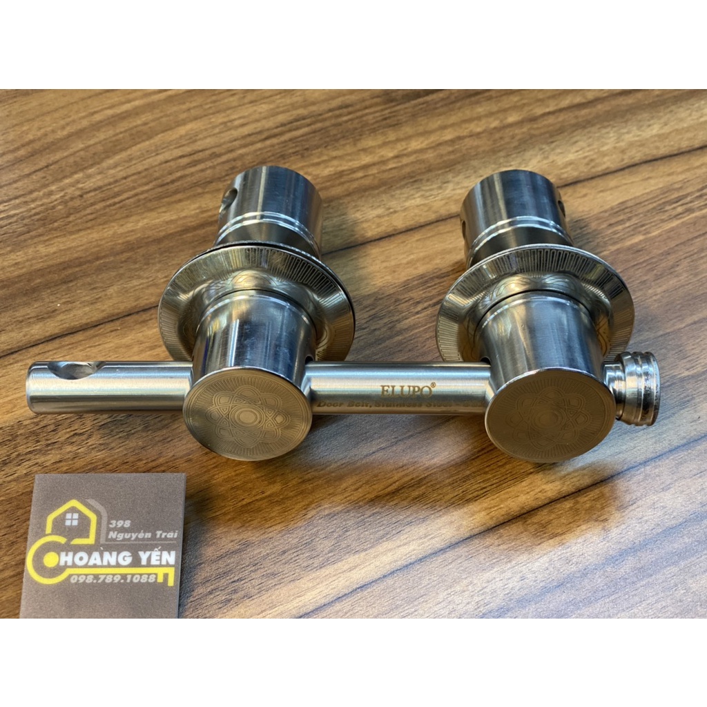 Bộ khóa trùy inox, khóa trùy inox, then chùy đôi chính hãng EL phi 40 - inox 304 chống gỉ sét