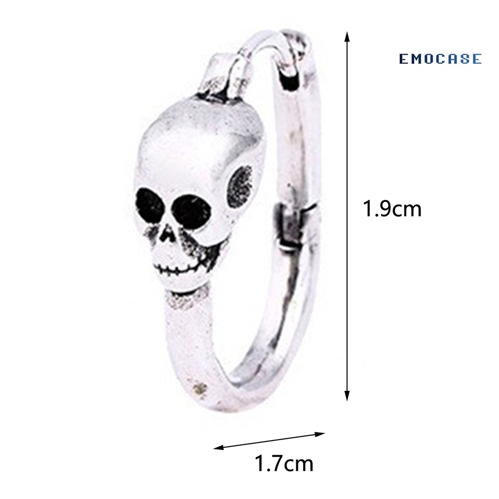 1 Khuyên Tai Hình Đầu Lâu Phong Cách Vintage