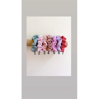Dây cột tóc Scrunchies nhỏ (bản 2,5 ~ 3cm)