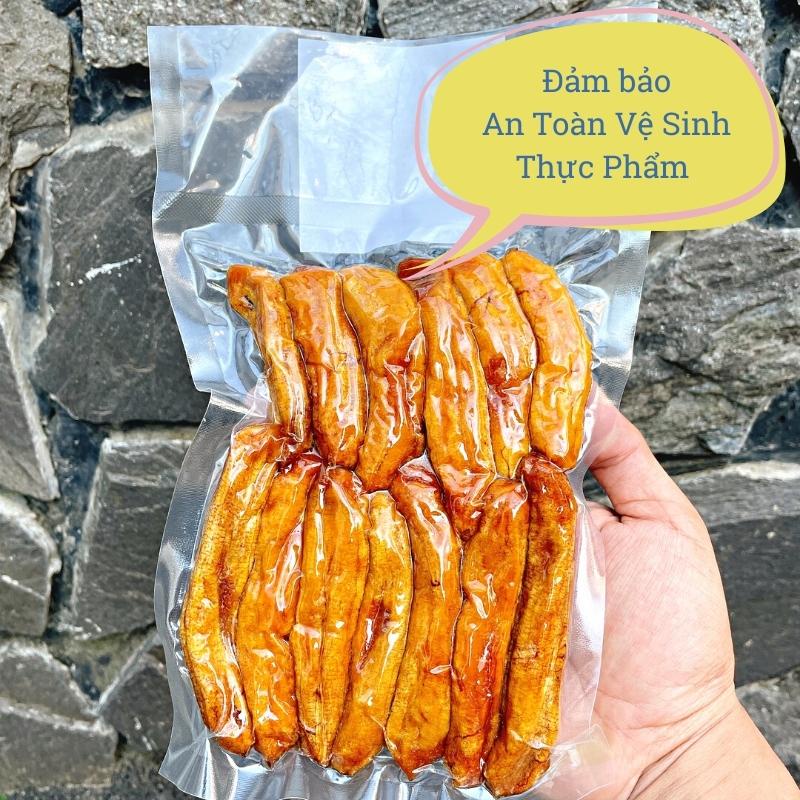 Chuối sấy dẻo không đường ngon ngọt tự nhiên 500gr NutiFarm trái cây sấy đặc sản đà lạt