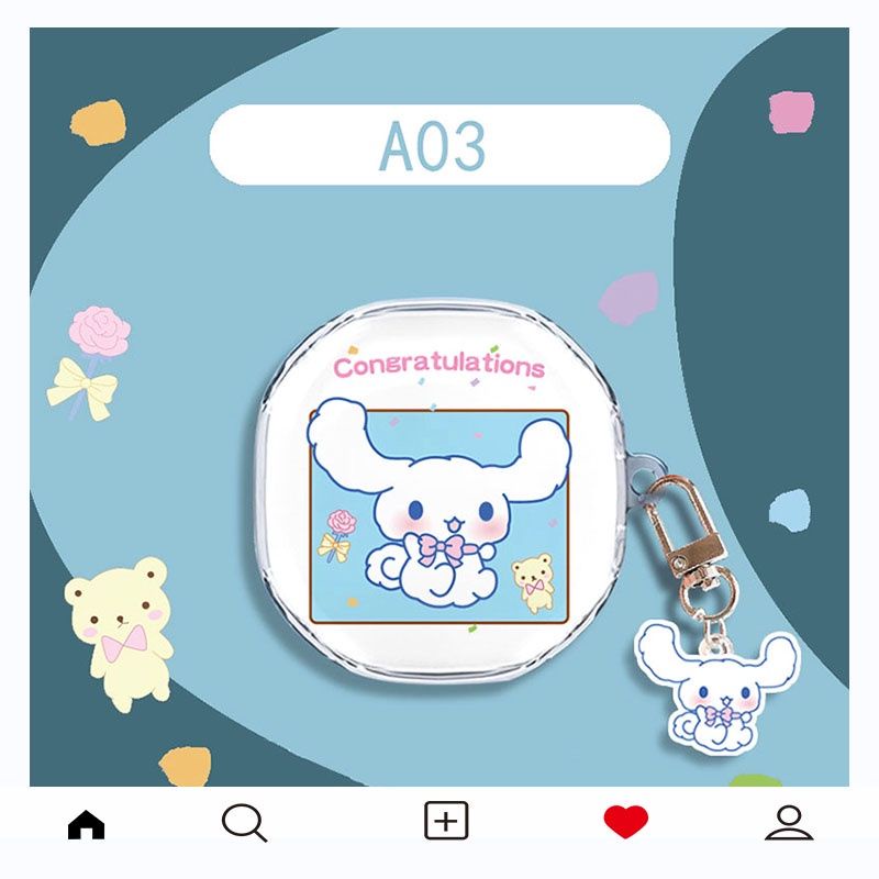 Case cho tai nghe bluetooth Baseus WM02 hoạ tiết dễ thương