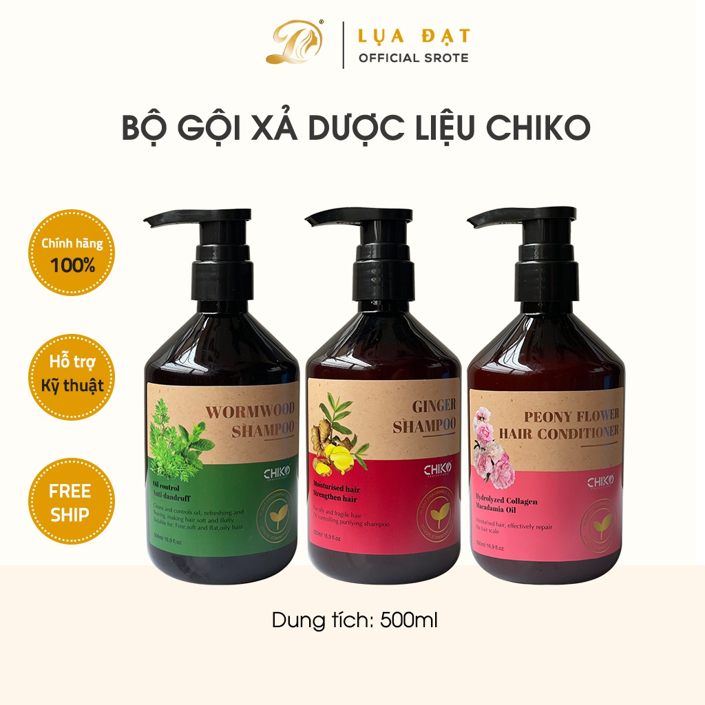 Dầu cặp  dược liệu CHIKO ngừa gàu, chăm sóc da đầu từ thiên nhiên 500 ml