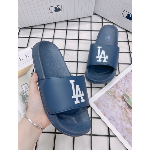 [CHÍNH HÃNG] DÉP MLB NỘI ĐỊA LA XANH - DÉP QUAI NGANG SIÊU ÊM