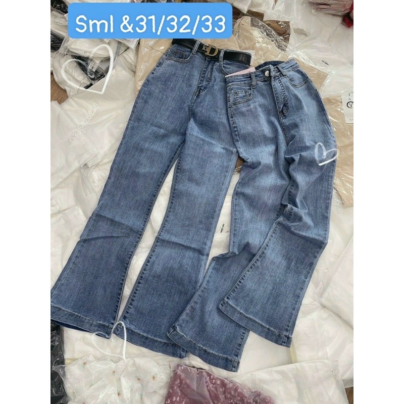 HOT.QUẦN LOE DÁNG DÀI XANH jeans Size ĐẠI LAI CUỐN- Nguyễn Na shop chụp | BigBuy360 - bigbuy360.vn