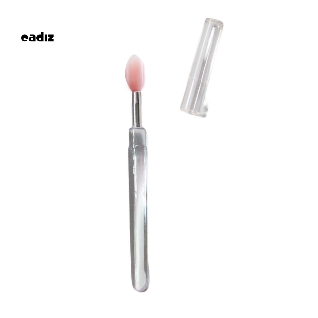 Cọ Trang Điểm Mắt Môi Mini Bằng Silicone Kèm Nắp Đậy Cho Nữ