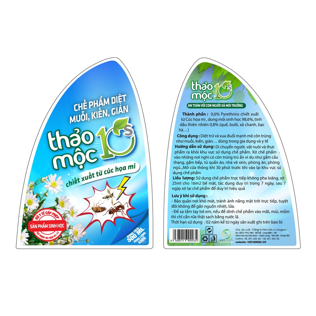 Thảo mộc diệt muỗi, kiến, gián hiệu quả tức thì 10 giây  Hữu cơ sinh học