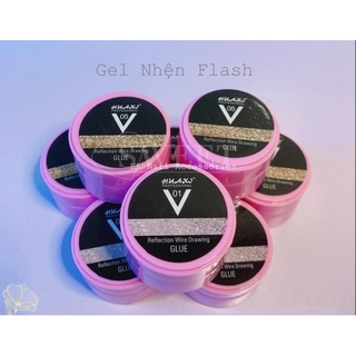 Gel nhện flash vàng,bạc - Gel nhện bắt sáng, phụ kiện nail