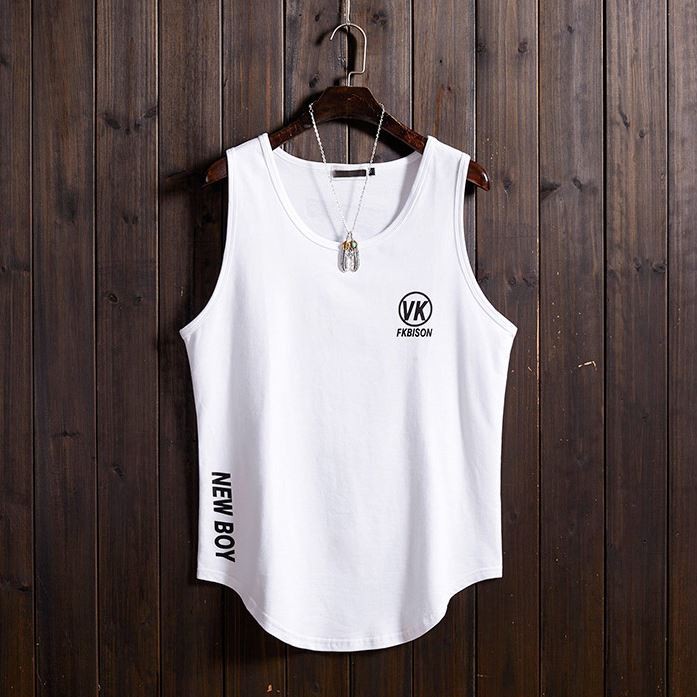 Áo tanktop tập gym nam vạt bầu BL009, Áo ba lỗ gym thun co dãn 4 chiều