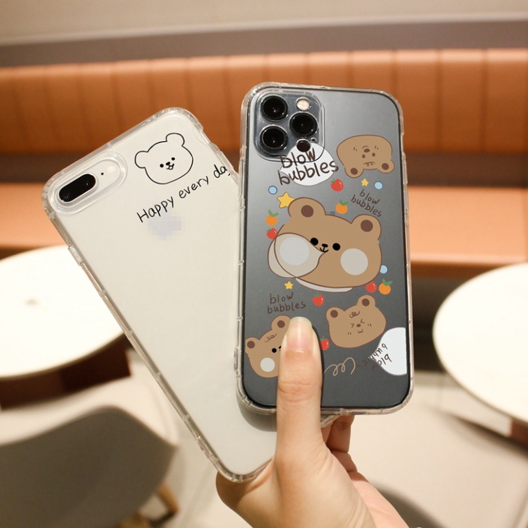 Ốp lưng iphone 6, 6s plus, 7 8 Plus, X, XS, XR, XSMAX, 11, 12, 13 PROMAX TRONG SUỐT ĐÁNG YÊU PKVN