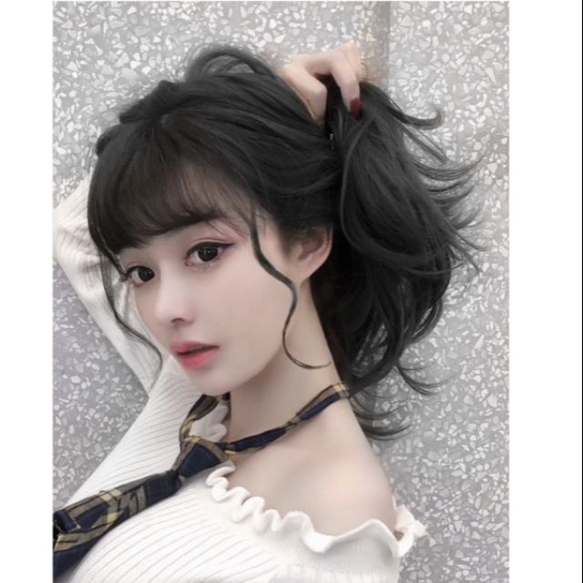 Tóc giả mái ❤️❤️ FREESHIP ❤️❤️ mái thưa pass xoăn