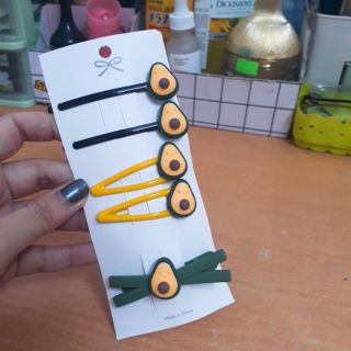 5 Set kẹp tóc quả bơ