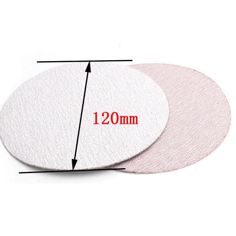 Combo 10 giấy ráp tròn 4 Inch (100mm) white color loại xịn chuyên dụng [Free Ship]