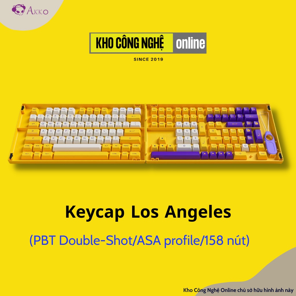 AKKO Keycap set – Los Angeles (PBT Double-Shot/ASA profile/158 nút)