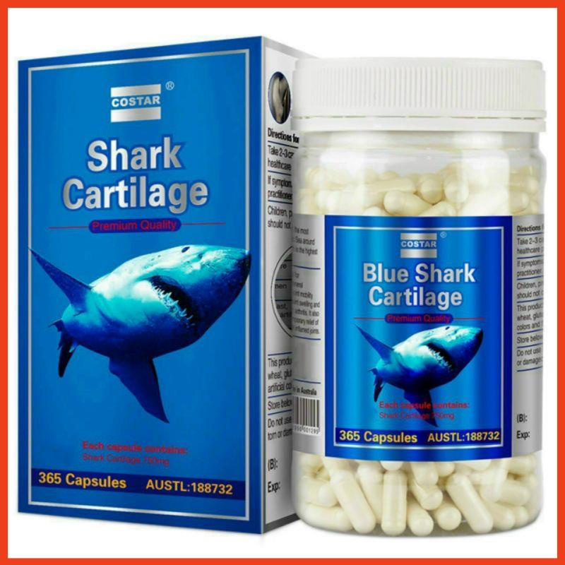 Viên uống sụn vi cá mập shark cartilage 750mg của Úc loại 365 viên