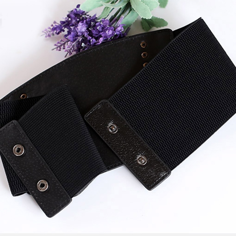 Thắt Lưng Da PU Bản Rộng Co Giãn Thời Trang Cho Nữ