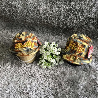 Nón bucket màu lính cho bé
