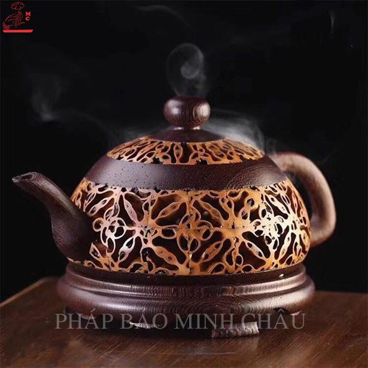 LƯ XÔNG GỖ ẤM TRÀ - NÂU