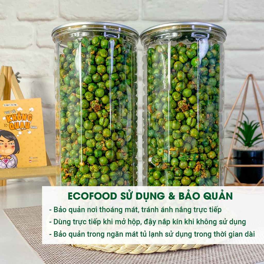 Đậu Hà Lan Tỏi Ớt 450G Ecofood , Đồ Ăn Vặt Việt Nam, An Toàn Vệ Sinh Thực Phẩm