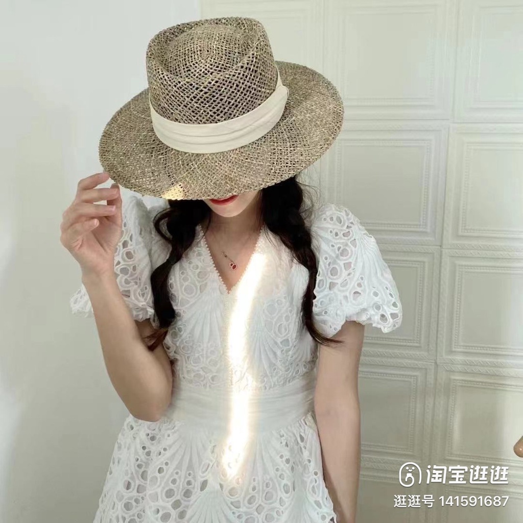 Mũ cói đi biển dạng lưới thưa hàng cao cấp