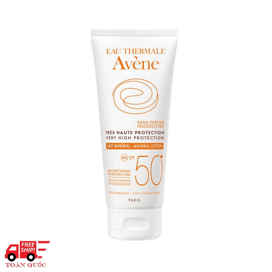 Kem chống nắng cho da kích ứng Avène Very High Protection Mineral Lotion SPF50+ 100ml