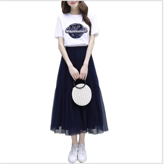 Set váy cho con bú sau sinh trẻ trung