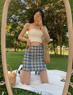 Áo ống nhún có giãn