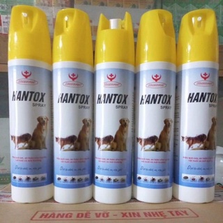 Chai xịt diệt bọ chét Hantox Spray 300ml Xịt diệt ve rận cho chó mèo - CutePets