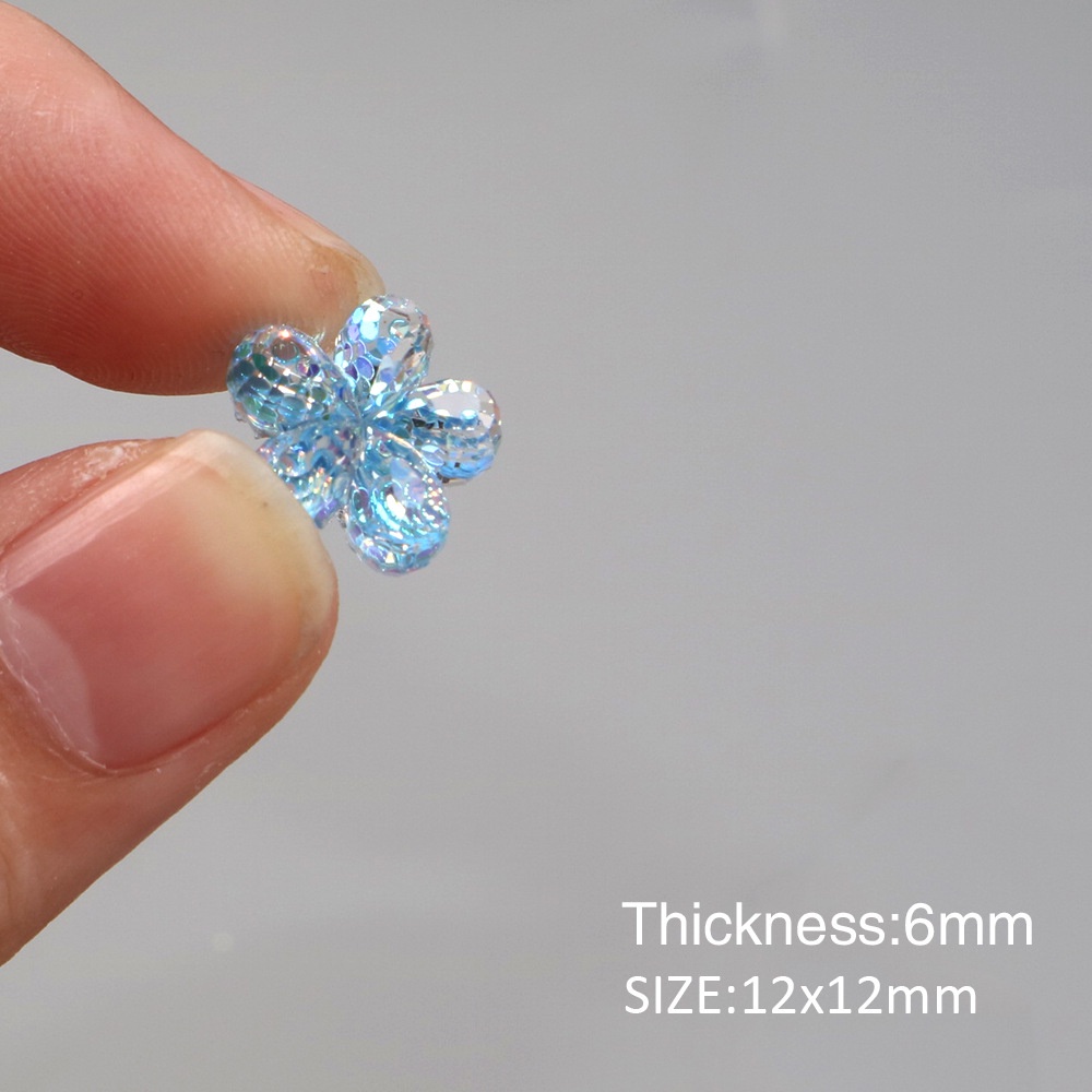 [Hàng mới về] Phụ kiện trang trí hình bông hoa nhiều màu sắc 12mm