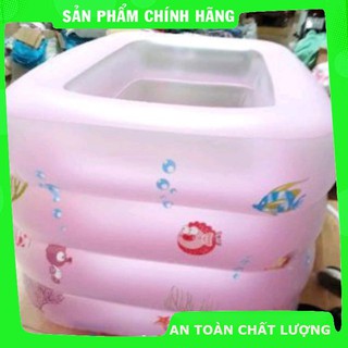 [Trợ giá] Bể bơi 4 tầng 140×100×75cm( tặng phao cổ và bơm)_Hàng tốt