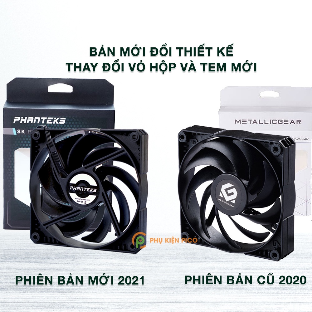 Quạt tản nhiệt case máy tính Phanteks MetallicGear Skiron 120mm - Quạt fan case MetallicGear Skiron 12cm