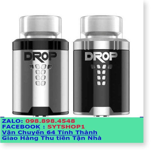 Đầu Tank Thước La Điện Tử  Siêu khói RDA DROP- + Tinh TD 60ML -0988984548