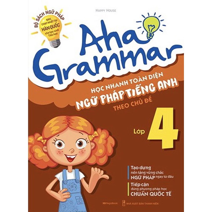 Sách - Aha Grammar - Học Nhanh Toàn Diện Ngữ Pháp Tiếng Anh Lớp 4 Theo Chủ Đề