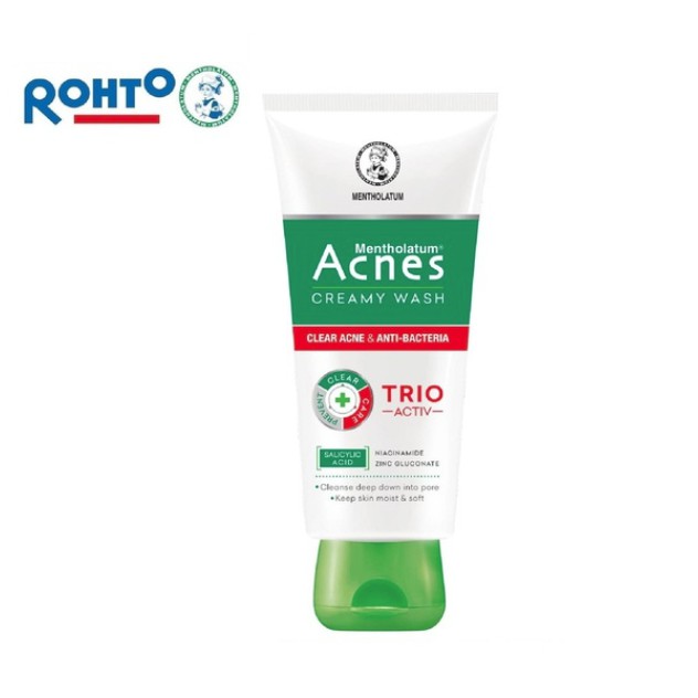 Kem rửa mặt ngăn ngừa mụn Acnes Creamy Wash 100g